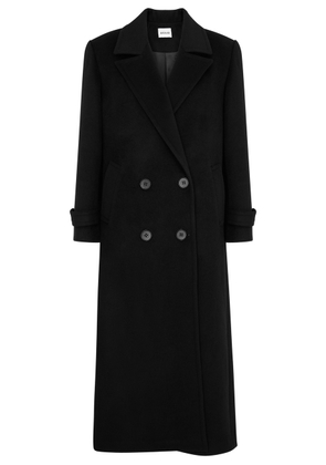 Aexae Double-breasted Wool Coat - Black - S (UK 8-10 / S)