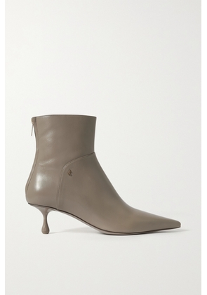 Jimmy Choo - Cycas 50 Leather Ankle Boots - Brown - IT36,IT36.5,IT37,IT37.5,IT38,IT38.5,IT39,IT39.5,IT40,IT40.5,IT41,IT41.5,IT42