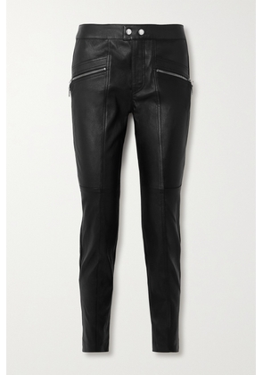 Isabel Marant - Hizilis Leather Slim-leg Pants - Black - FR34,FR36,FR38,FR40,FR42,FR44