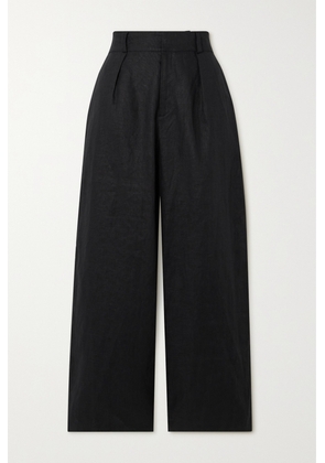Faithfull The Brand - + Net Sustain Ida Linen Straight-leg Pants - Black - x small,small,medium,large,x large,xx large