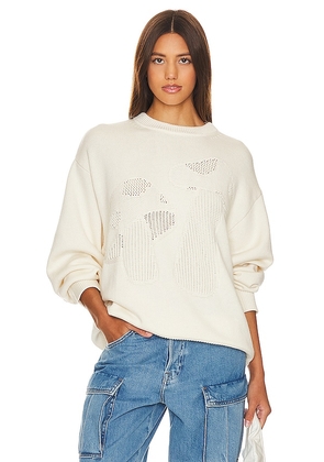 Song of Style Cadell Mushroom Sweater in Ivory. Size M, S, XL.