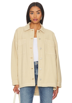 Free People x We The Free Madison City Shacket in Ivory. Size M, XL.