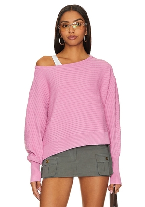 Free People Sublime Pullover in Pink. Size M, S, XL.