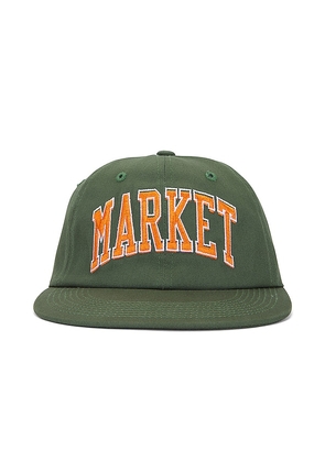 Market Offset Arc 6 Panel Hat in Green.