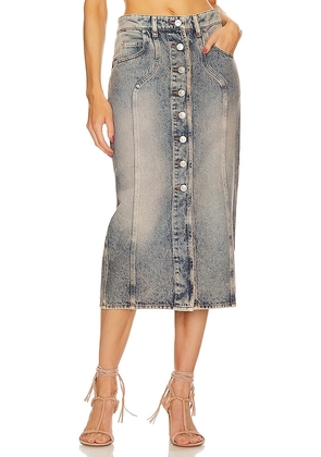 Isabel Marant Etoile Vandy Skirt in Denim-Medium. Size 36/4, 38/6.