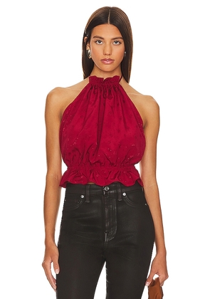 Tularosa Vera Top in Red. Size M, S, XL.