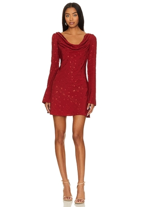 Tularosa Faith Mini Dress in Red. Size S, XL, XS, XXS.