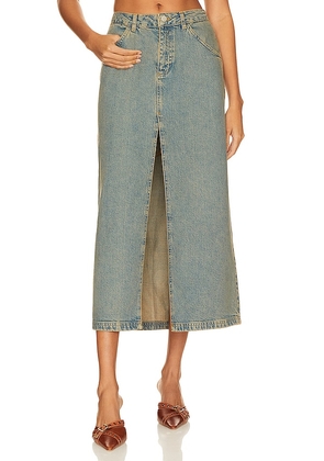 Miaou Rowan Skirt in Blue. Size XS.