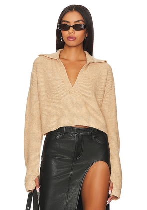 L'Academie x Marianna Harley Knit Pullover in Neutral. Size S, XL, XS.