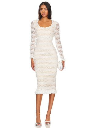 LIKELY Lidia Dress in White. Size 10, 2, 4.