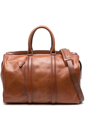 Officine Creative Quentin 009 leather duffle bag - Brown
