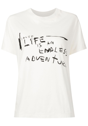 Osklen motif-print short-sleeve T-shirt - Neutrals