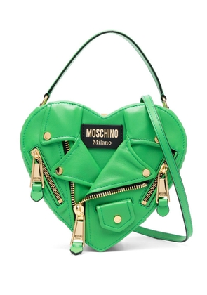 Moschino Heart Biker shoulder bag - Green