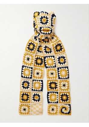 Story Mfg. - Piece Crocheted Organic Cotton Scarf - Men - Yellow