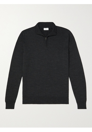 Sunspel - Cotton-Jersey Half-Zip Sweatshirt - Men - Gray - S