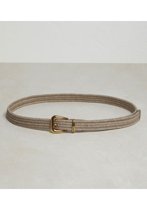 Brunello Cucinelli Braided Linen Belt
