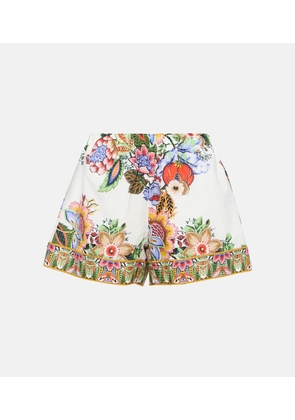 Etro Floral cotton and silk shorts