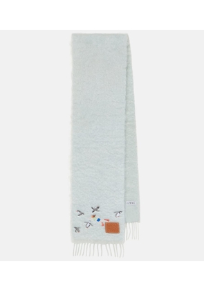 Loewe x Suna Fujita wool and mohair scarf