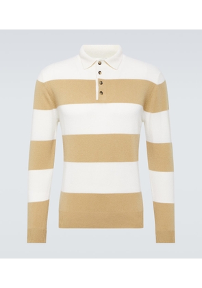 Allude Wool and cashmere polo sweater