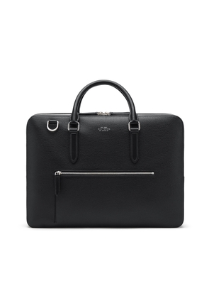 Smythson Large Briefcase with Zip Front in Ludlow