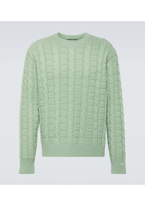Acne Studios Cable-knit wool-blend sweater