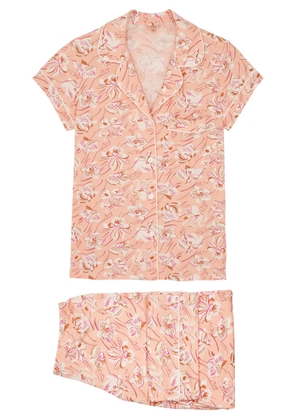 Eberjey Gisele Floral-print Jersey Pyjama set - Pink - S