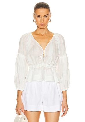 A.L.C. Leighton Top in White - White. Size 0 (also in 6).