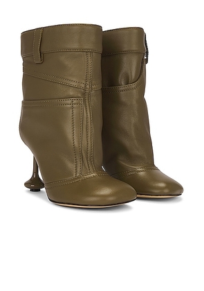 Loewe Toy Ankle Boot in Olive - Olive. Size 36 (also in 38, 39, 40, 41).