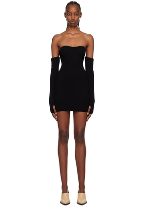 Reformation Black Danielle Mini Dress