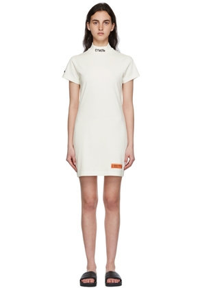 Heron Preston Off-White Style Mini Dress
