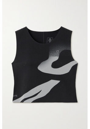 ON - Pace Printed Stretch Recycled-jersey Tank - Black - x small,small,medium,large,x large