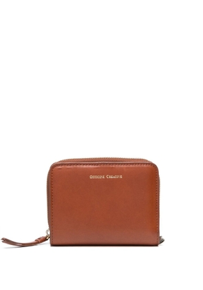 Officine Creative bi-fold leather wallet - Brown