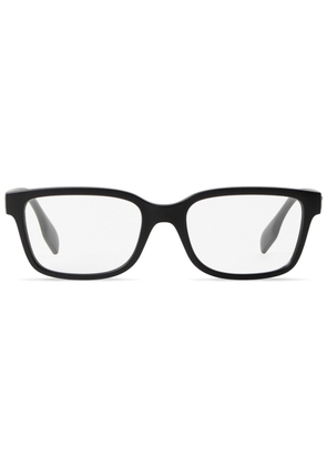 Burberry debossed-logo square-frame glasses - Black