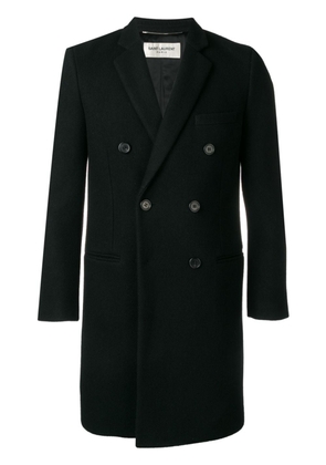 Saint Laurent double-breasted coat - Black