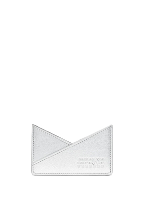 MM6 Maison Margiela numbers-motif leather wallet - Silver