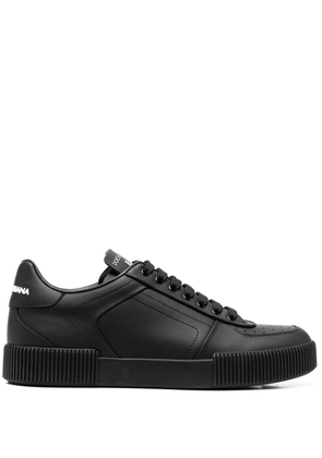 Dolce & Gabbana lace-up leather sneakers - Black