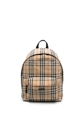 Burberry Vintage Check-pattern backpack - Neutrals