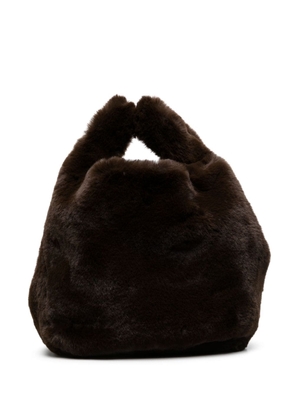 Jakke Bertha faux-leather tote bag - Brown