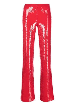 Nuè Jade sequined trousers - Red