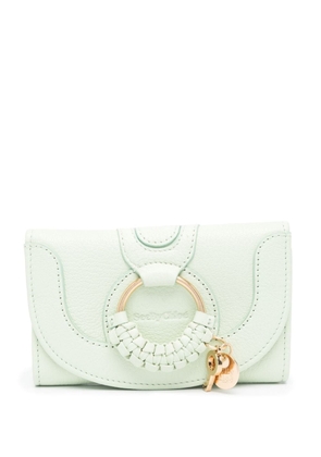 See by Chloé Hana tri-fold leather wallet - Green