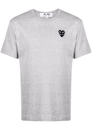 Comme Des Garçons Play logo-patch t-shirt - Grey