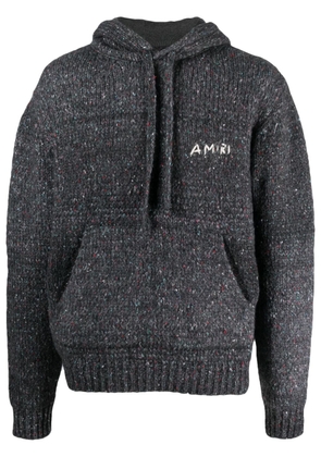 AMIRI Space-Dye knitted hoodie - Black