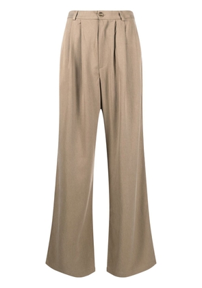 Reformation Mason high-waist wide-leg trousers - Neutrals