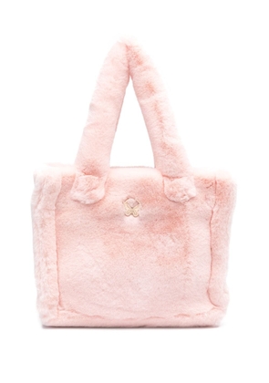Blugirl faux-shearling tote bag - Pink