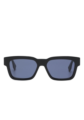 Fendi Eyewear logo-plaque rectangle-frame sunglasses - Black