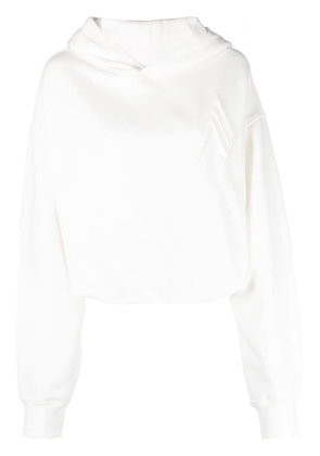 The Attico logo embossed hoodie - White