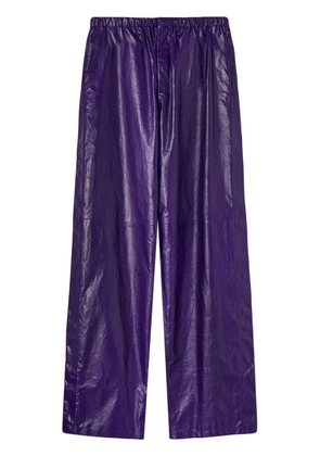 Jil Sander loose-fit slit trousers - Purple