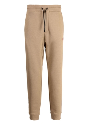 HUGO logo-embroidered track trousers - Brown