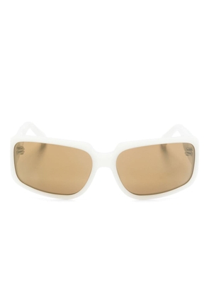 DRIES VAN NOTEN x Linda Farrow square-frame sunglasses - White