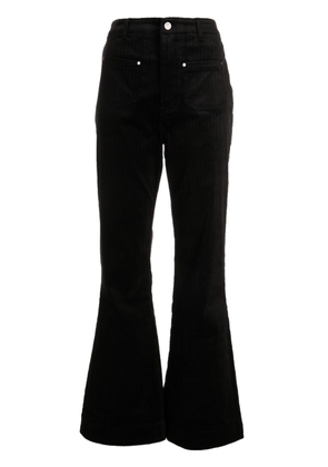 tout a coup corduroy flared trousers - Black